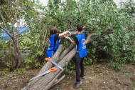 «Единороссы» помогают ликвидировать последствия вчерашнего урагана