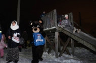 Праздник «Единой России» на Самстрое:  фейерверк и Дедушка Мороз